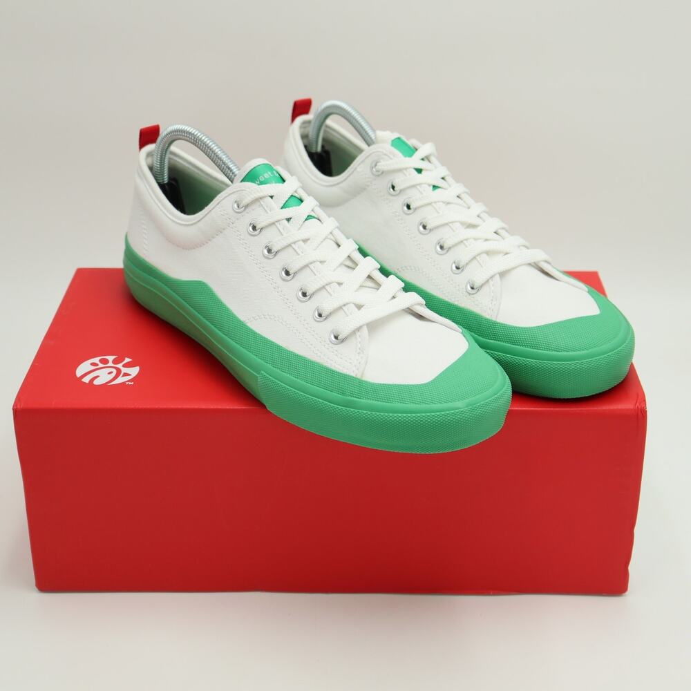 Chick-Fil-A Sweet & Spicy Sriracha Mens Size 10 Shoes White Green Sneakers IOB